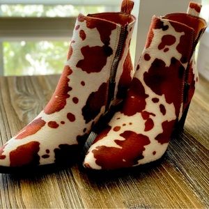 Cowhide Booties